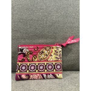 Vera Bradley Fabric Zip One Pocket Coin Purse Wallet